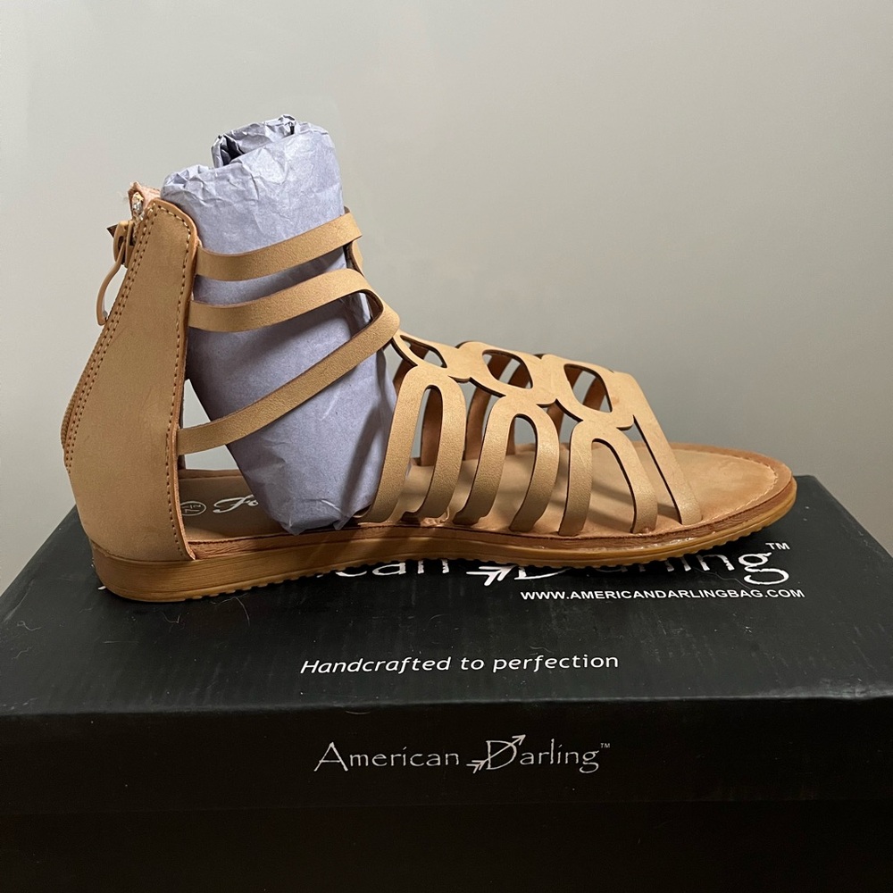 Gladiator tan sandals - Picture 2 of 6